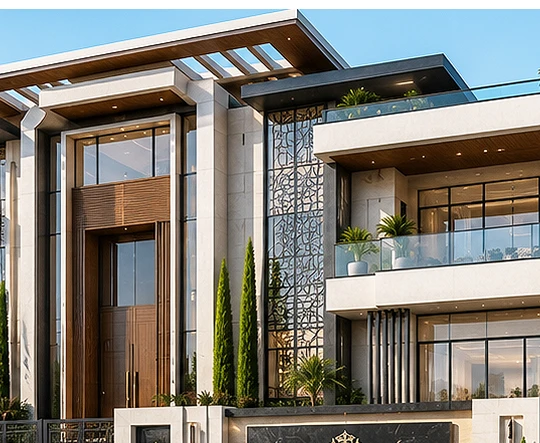 A light-filled Luxe Habitat living space opening to a garden
